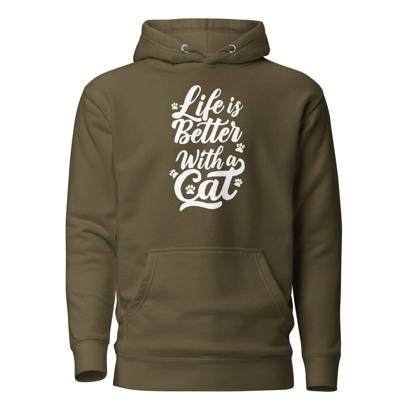 Life is Better with a Cat Unisex Hoodie