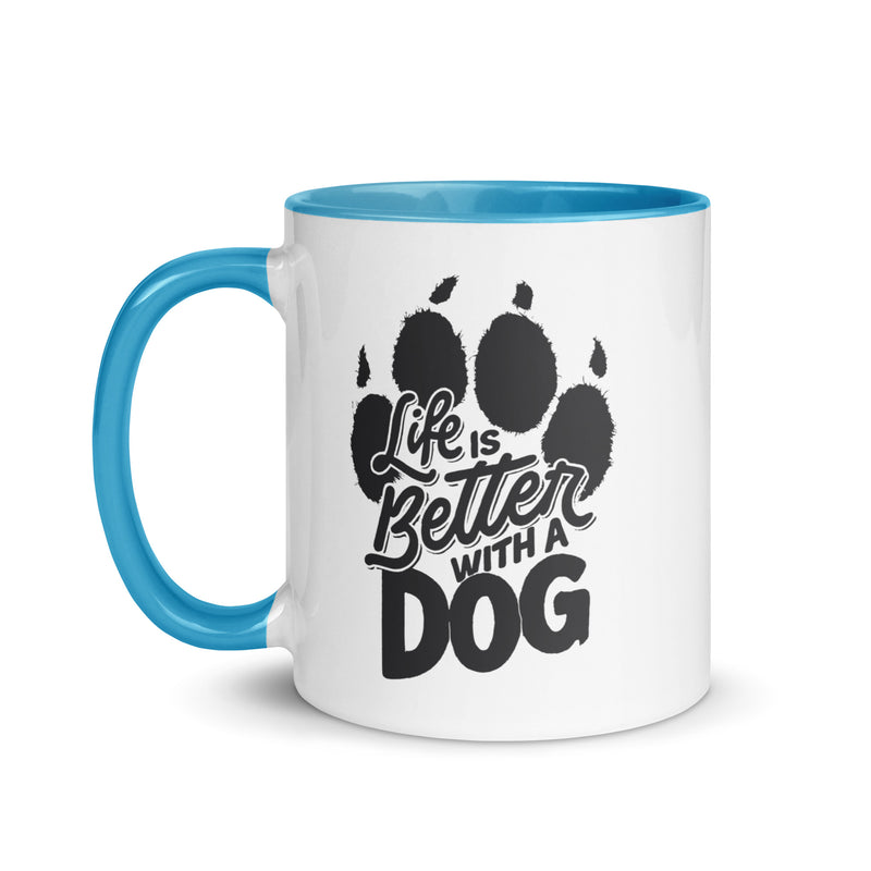 Life is Better with a Dog Colorful Ceramic Mug