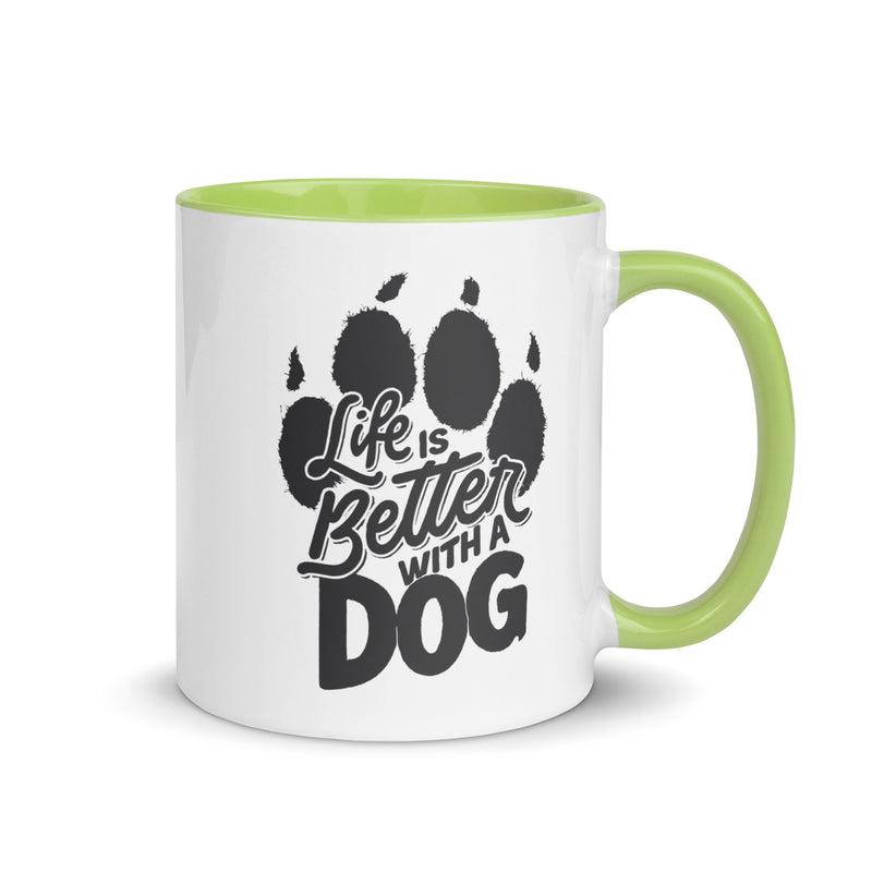 Life is Better with a Dog Colorful Ceramic Mug