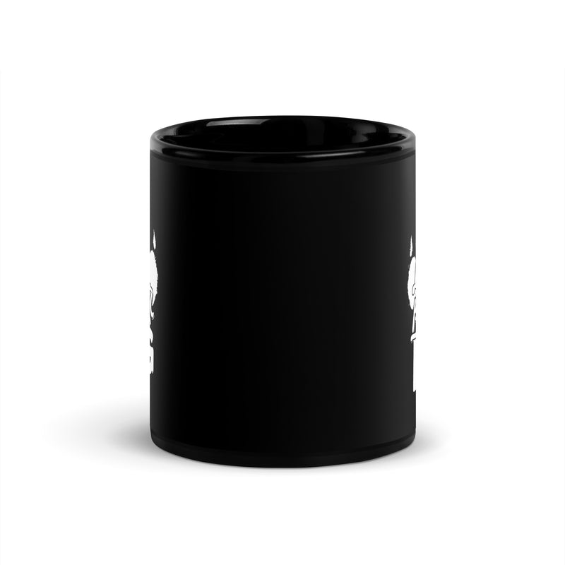 Life is Better with a Dog Black Ceramic Mug