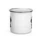 Life is Better with a Dog White Enamel Mug