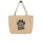 Life is Better with a Dog Large Organic Tote Bag