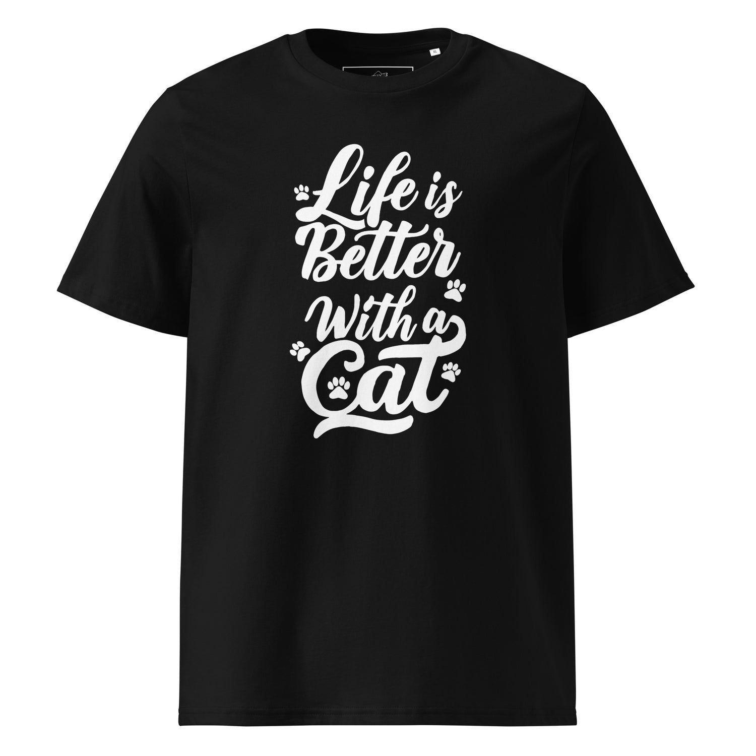 Life is Better with a Cat Unisex Organic Cotton T-Shirt
