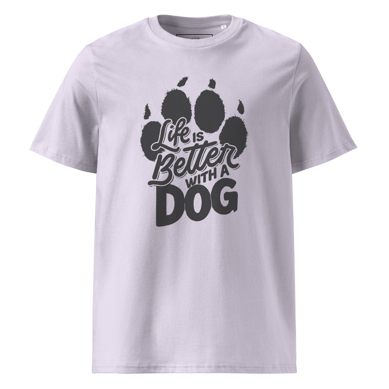 Life is Better with a Dog Unisex Organic Cotton T-shirt