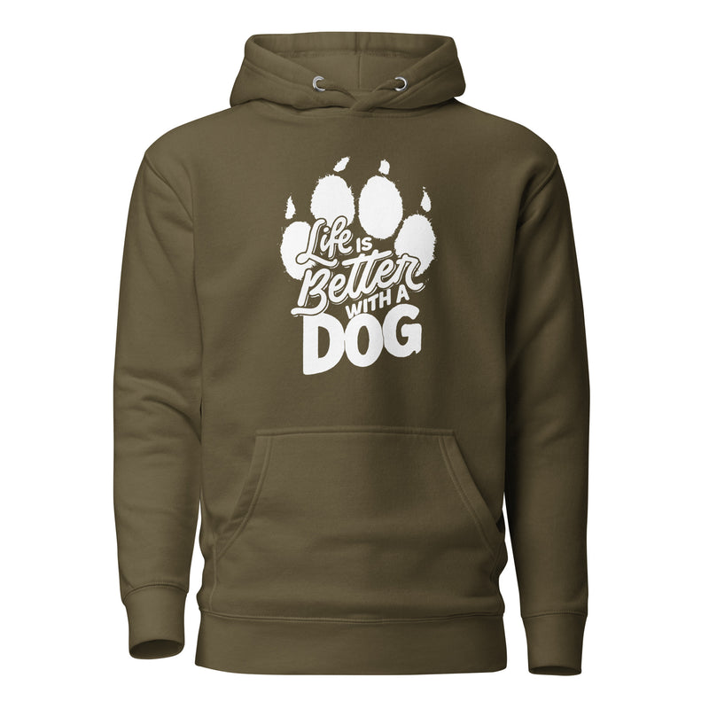 Life is Better with a Dog Unisex Hoodie