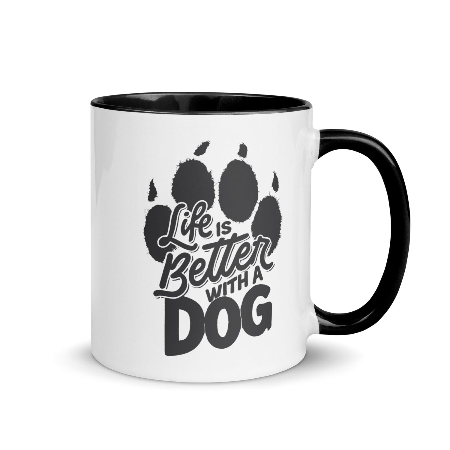 Life is Better with a Dog Colorful Ceramic Mug