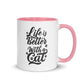 Life is Better with a Cat Colorful Ceramic Mug